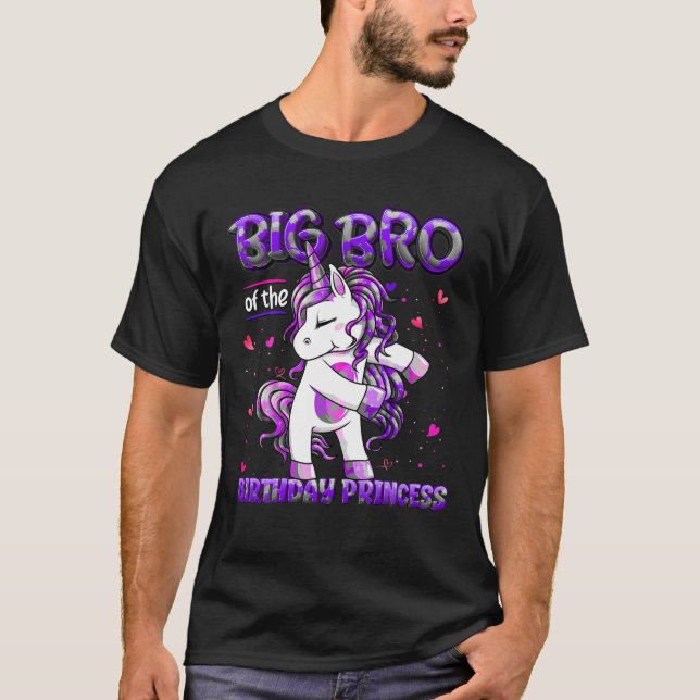 Storbron på födelsedagspressen prinsessan som flyd t shirt (Framsida)