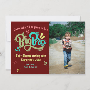 Storbror foto Storbror graviditetsannonsering Meddelande