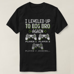 Storbror Level Up Tröja - Gamer-Syskon Avslöjande