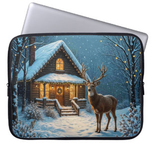 Storbucks snöiga julbesök laptop fodral
