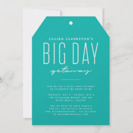 Stordagsbjudande bachelorette-festinbjudan inbjudningar