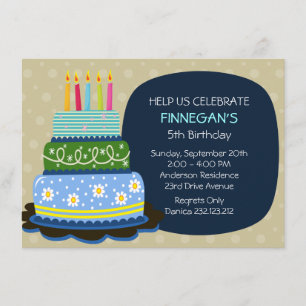 Stordagsdräkt för födelsedagspojke inbjudningar