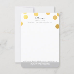 STORE CONFETTI SPOT modern fet guld foil grått