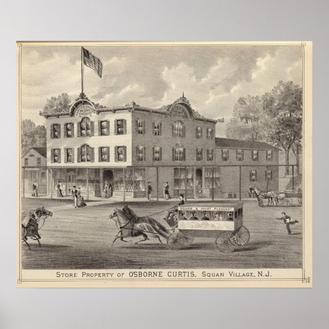 Store egendom i Osborne Curtis, Squan Village Poster (Framsidan)