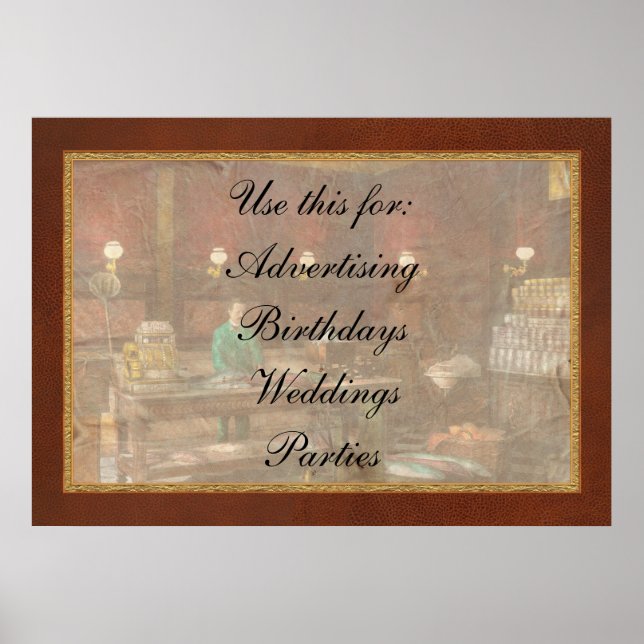 STORE - FISH - C. Lindenberg Hollieferont Poster (Framsidan)