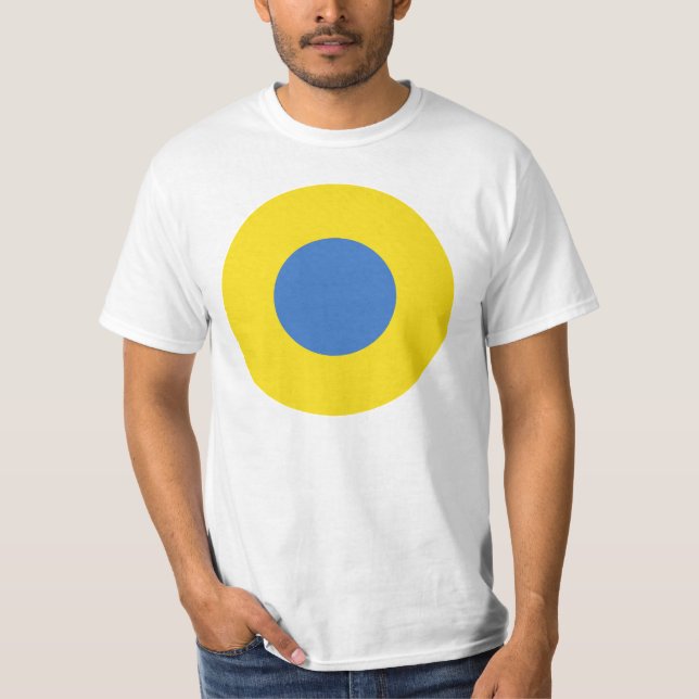 STORE PRINT Ukrainska Luft Force Roundel T Shirt (Framsida)