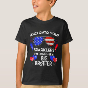 Storebror 4:e i juli Gravid Meddelande T Shirt