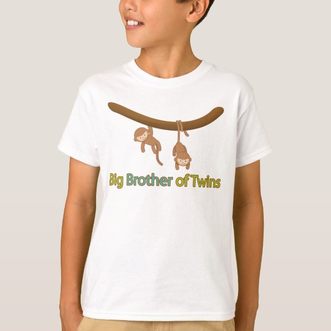 Storebror av twillingar tee shirt (Framsida)