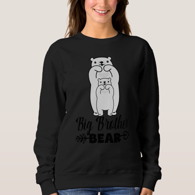 Storebror Björn   Stolt Storebror Matchande Fami T Shirt (Framsida)