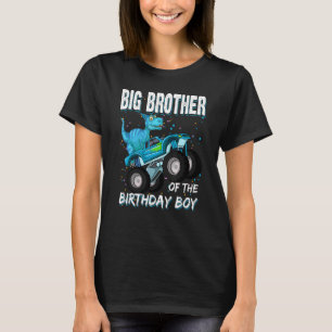 Storebror i födelsedagspojken Trex Dinosaur Mon T Shirt
