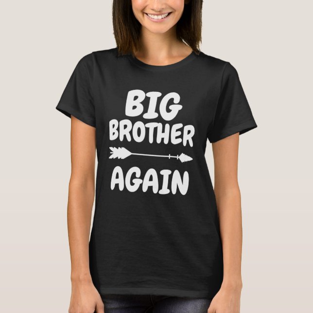 Storebror igen för pojkar med Pil Småbarn T Shirt (Framsida)