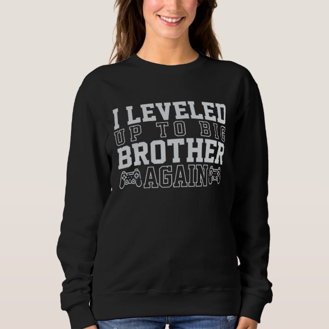 storebror igen storebror tillkännagivande storebro t shirt (Framsida)