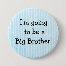 'Storebror'-knapp Blue Birth Announcement Pin Knapp