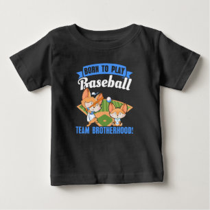 Storebror Lillebror - Basebollspelare T Shirt