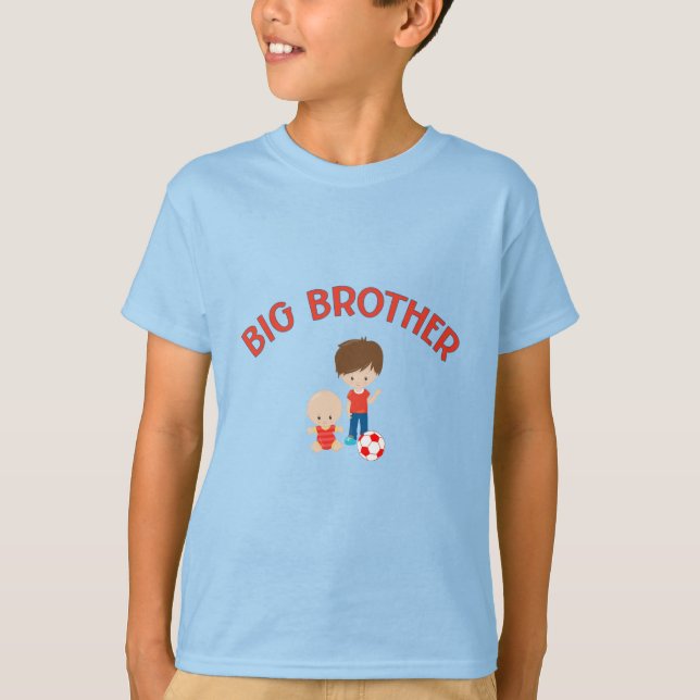 Storebror med lillebror Stolt bror  T Shirt (Framsida)