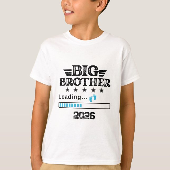 Storebror på väg 2026, tillkännagivande av storebr t shirt (Framsida)