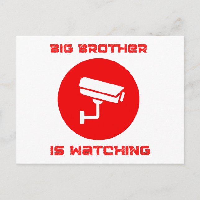 Storebror ser  1984 ingsoc helg vykort (Framsida)