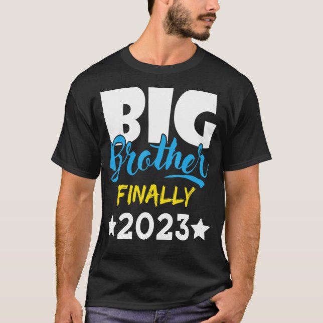 Storebror Slutligen 2023 Gravid Announcement Ba T Shirt (Framsida)