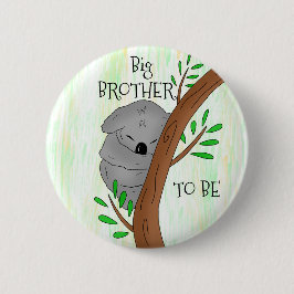 Storebror som ska vara | Koala Baby Shower Knapp
