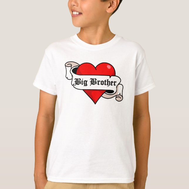 Storebror - Tatto hjärtat-skjortor Tee (Framsida)