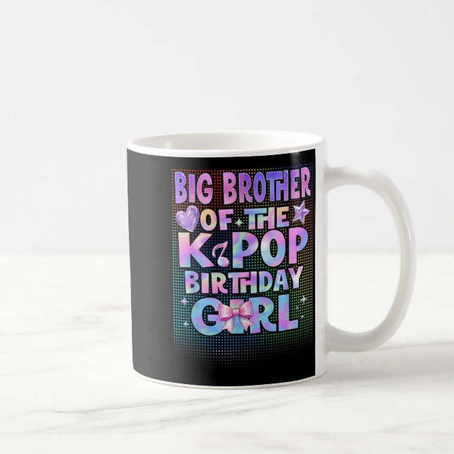 Storebror till K-Pop-födelsedagsflickorna koreansk Kaffemugg (Höger)