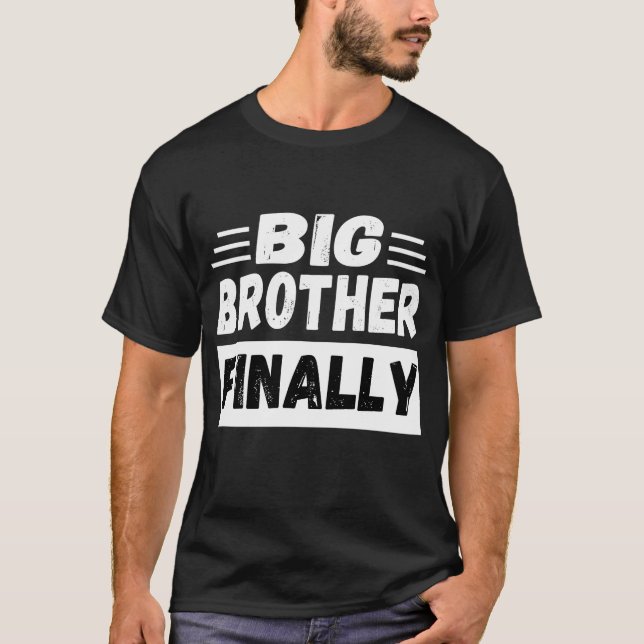 Storebror till slut för Boys Brothers T Shirt (Framsida)