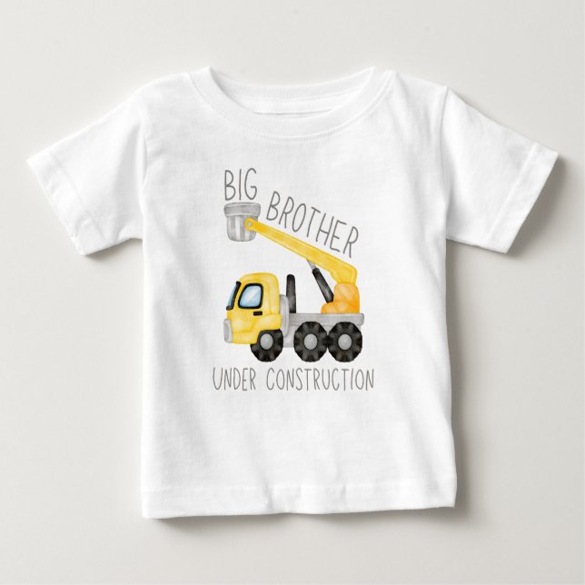 Storebror under byggnad, broderdigger t shirt (Framsida)