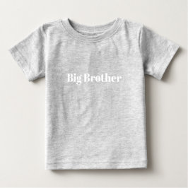 Storebror vit anpassad namntext söt t shirt