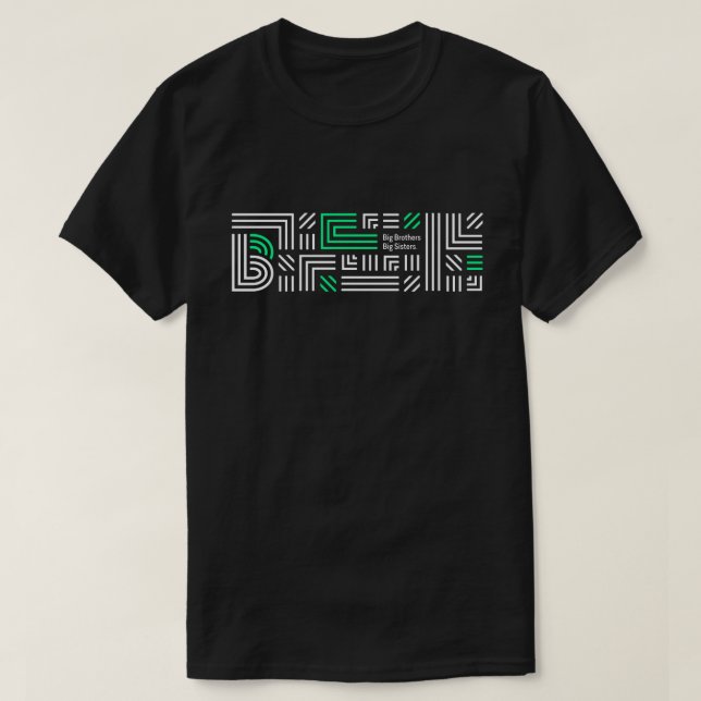 Storebrorstorasystrar som brännmärkas mönster t shirt (Design framsida)
