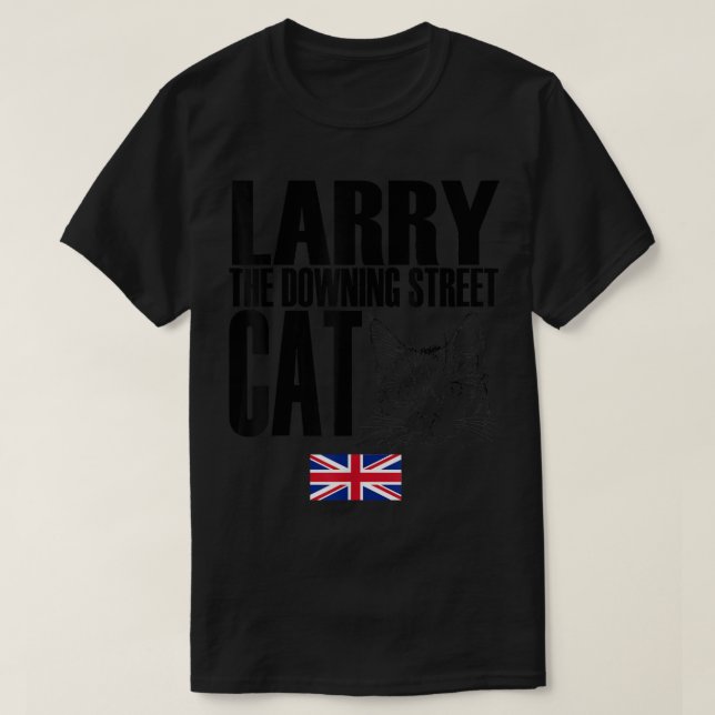 Storecastle Larry Downing Street Cat UK  T Shirt (Design framsida)
