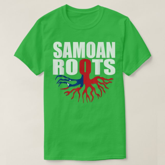 Storecastle Samoan Roots Samoa Flag Gift Pride  T Shirt (Design framsida)