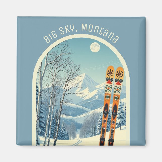 Storeskorten Himmel Montana Magnet (Framsidan)