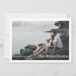 Storfamiljens stora Namn-jul i fotboll med kanter Julkort