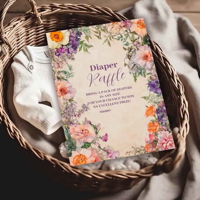 Storfärgad Blommigt för vattenfärg, avskräff Tilläggskort (Skapare uppladdad)