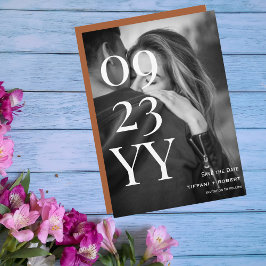 Storfetstilt datum Spara datumet då fototerracotta