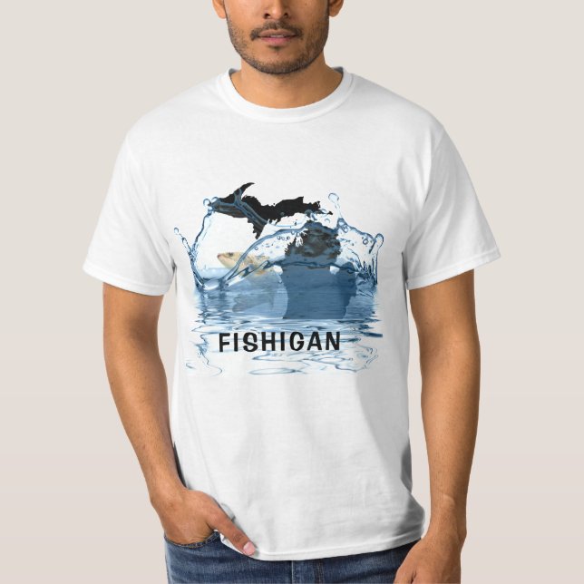Storfisk och tillståndet i Michigan T Shirt (Framsida)