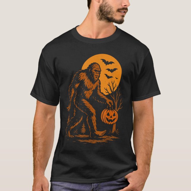 Storfoot Halloween Sasquatch T Shirt (Framsida)