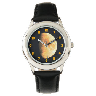 Storgamla Måne Tjock Orange Numbers waa Armbandsur