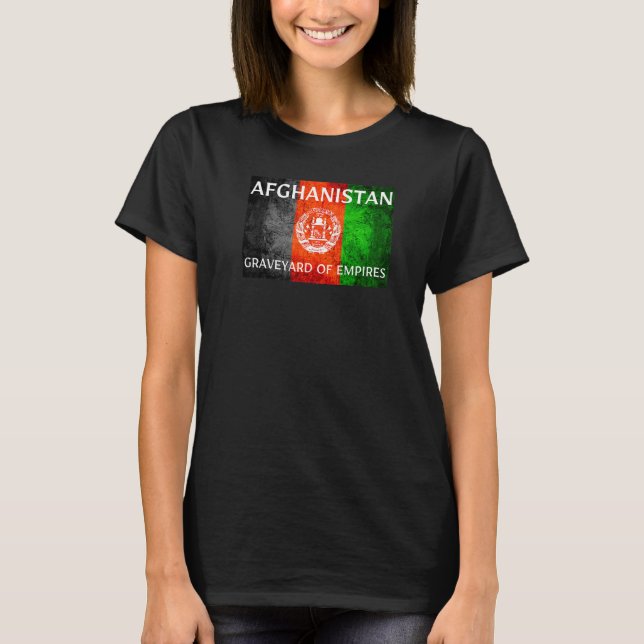 Storgårdsplan för Afghanistan T Shirt (Framsida)