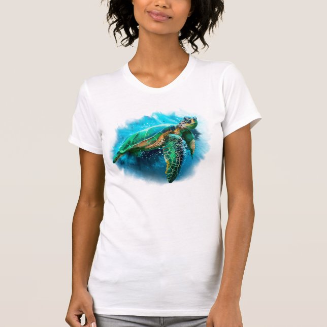 Storhavssköldpadda T Shirt (Framsida)