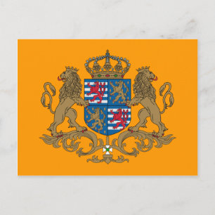 Storhertig hertig av Luxemburg, Luxemburg flagga Vykort
