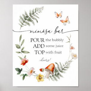 Storhertigd Forest Mushroom Mimosa Pub Poster