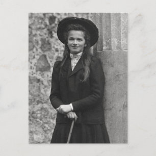 Storhertigdömet Olga Romanov Ryssland med käpp Vykort