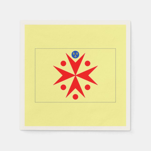 Storhertigdömet Toscana - gult Pappersservett (Framsidan)