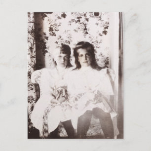 Storhertiginnan Anastasia & Marie av Ryssland, Rom Vykort