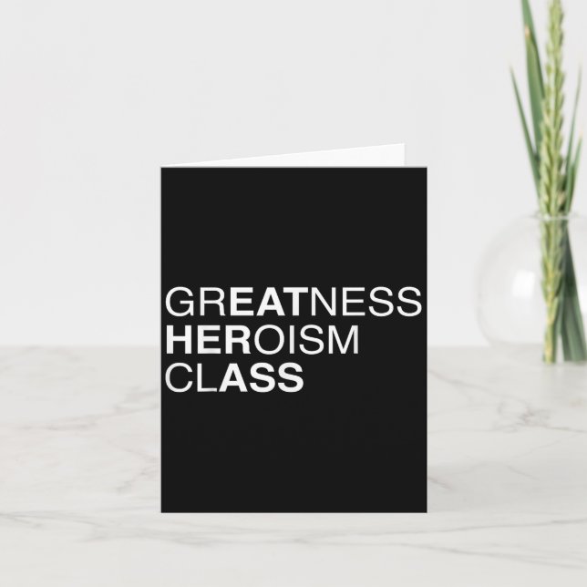 Storhet Hjältedåd Cl Ät Henne Som$ Roligt Punsarka Kort (Framsida)