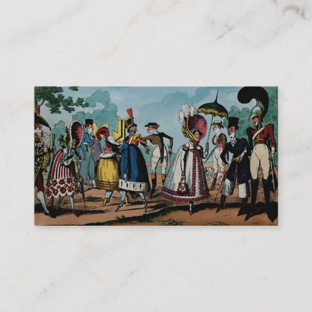 Storheter på 1818 ~ Affärskort Visitkort (Framsida)