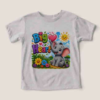 Storhjärtad elefant | Sött snällt djurdesign T Shirt
