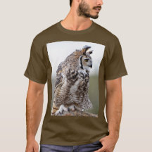 Storhornsuggla Foto T-Shirt