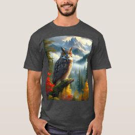 Storhornsuggla Vild Natur  T Shirt